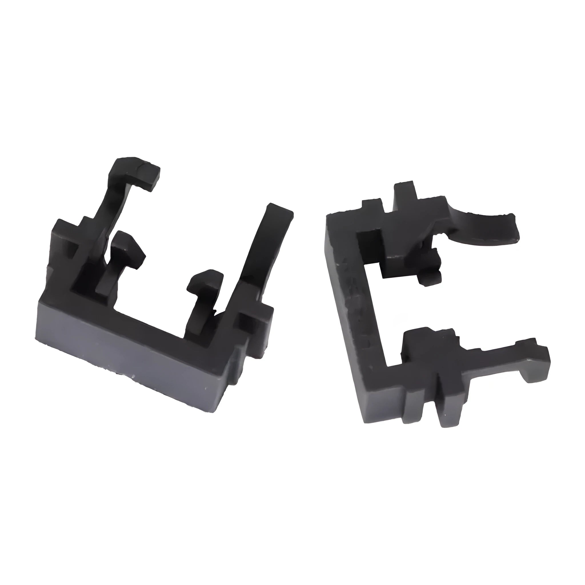 Black plastic LED headlight adapter bracket for Ford vehicles measuring 30.7 x 10 x 26 mm