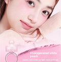 Blush mud shimmer powder in nude colour scheme with swelling contractive effect, single-colour compact