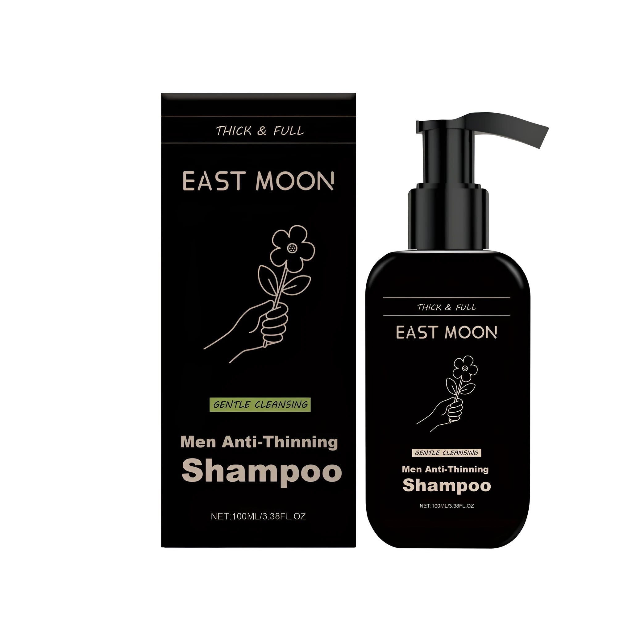 Men's Thick And Rich Shampoo 100ml bottle with biotin and botanical extracts for thicker-looking hair