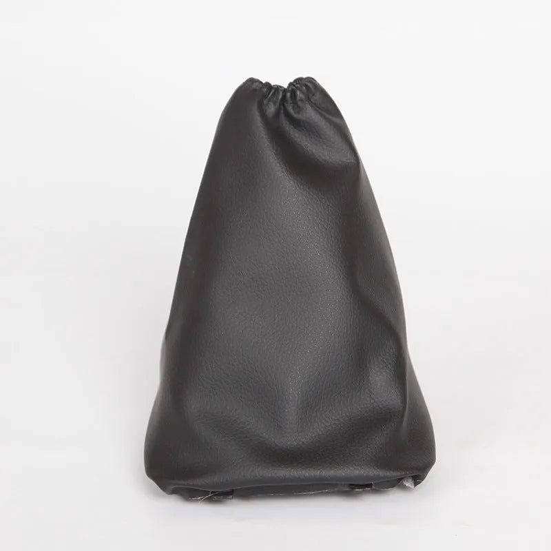 Black leather car shift lever dirt-proof cover for Toyota Corolla gear stick.