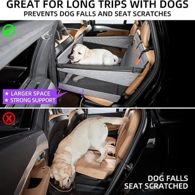 Gray car water and dirt resistant multifunctional dog bed 56x56x40cm cloth pet mat