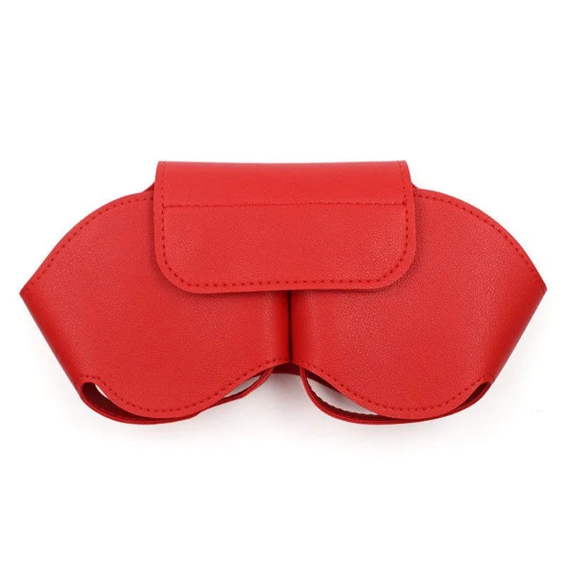 AirPods Max protective cover case in PU leather showing black, red, white, green and blue colour options