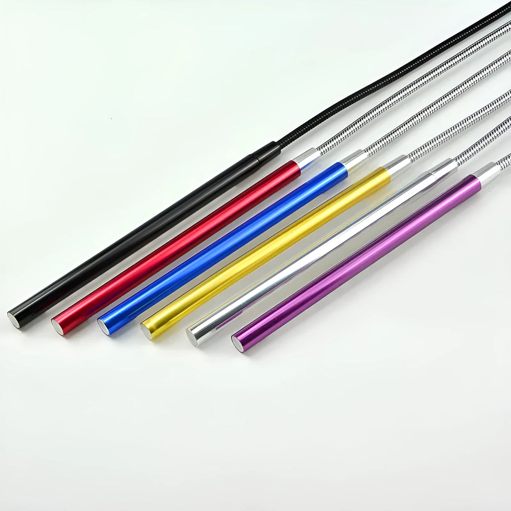 Spiral USB LED desk night light with aluminium alloy construction in six colour options.