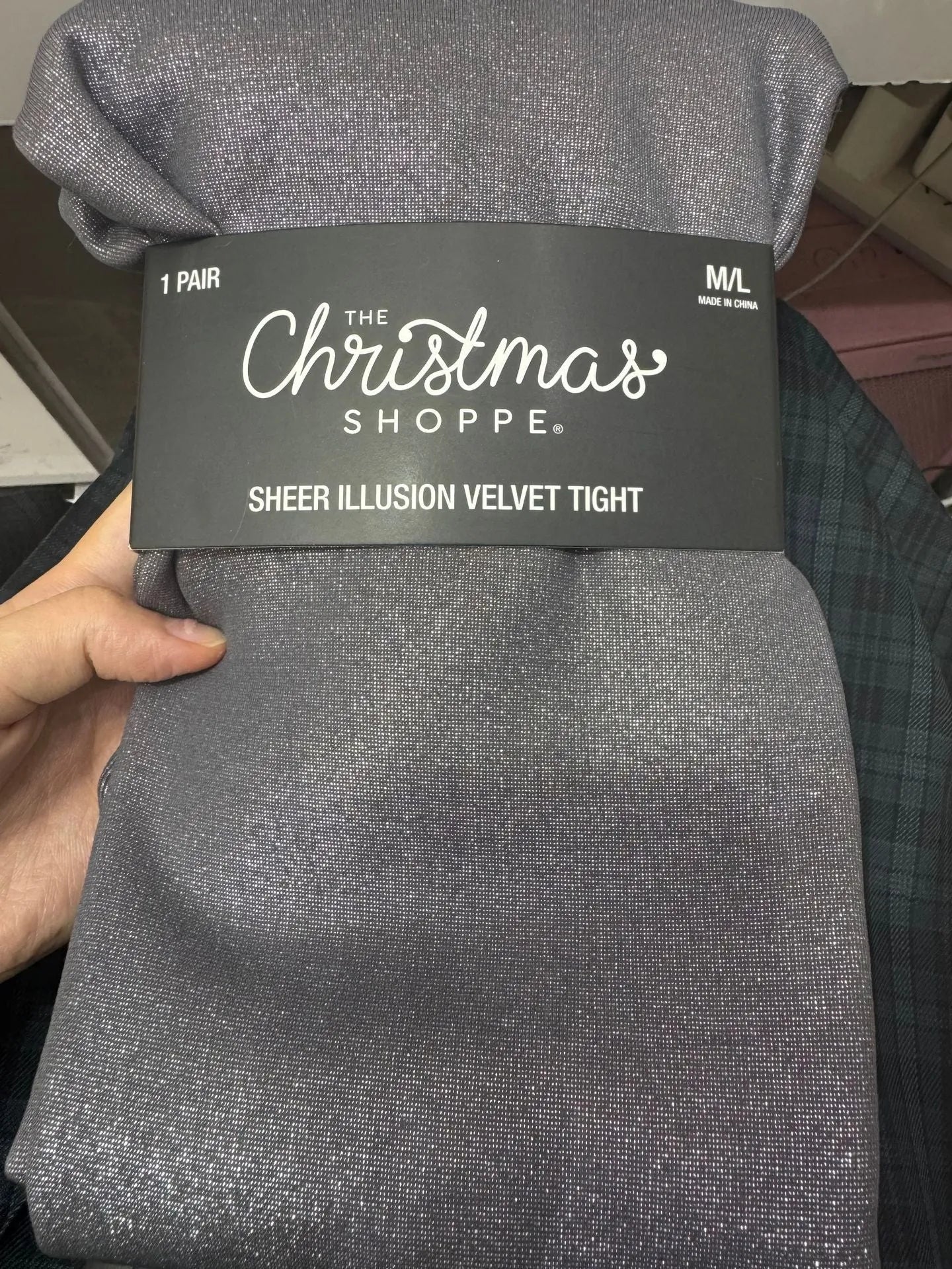 Anti-snagging wool-lined nylon leggings shown in black and coffee colour options with footed design.
