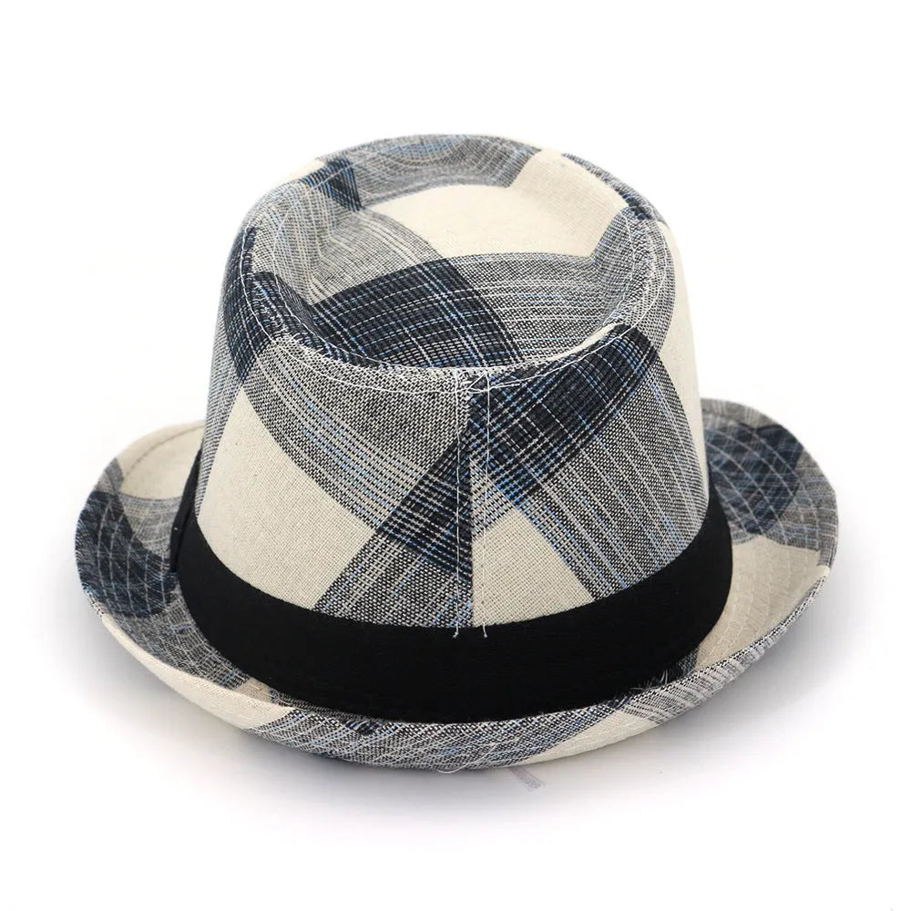 Blue bell crown polyester sun hat with 4.5cm brim for outdoor sun protection