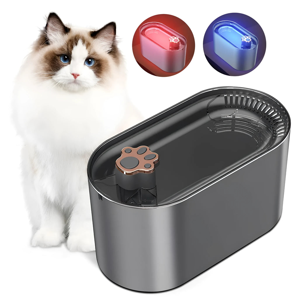 Berlin blue pet water fountain with 3L capacity and quiet pump for cats and dogs