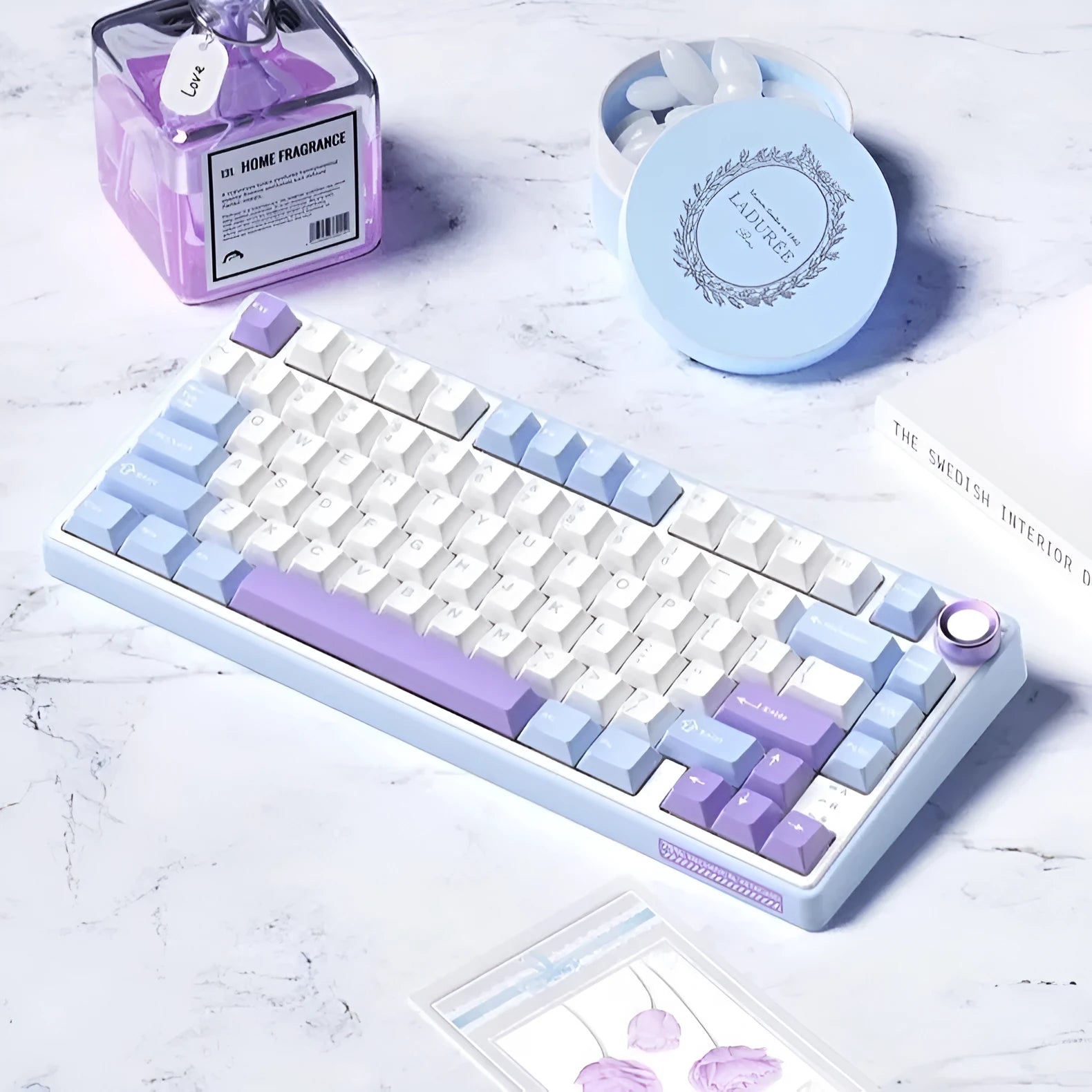 Wireless mechanical Bluetooth keyboard in various colour options with mechanical switches