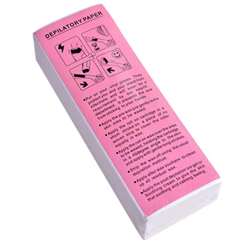 Non-woven fabric hair removal auxiliary paper 50 or 100 pieces for waxing