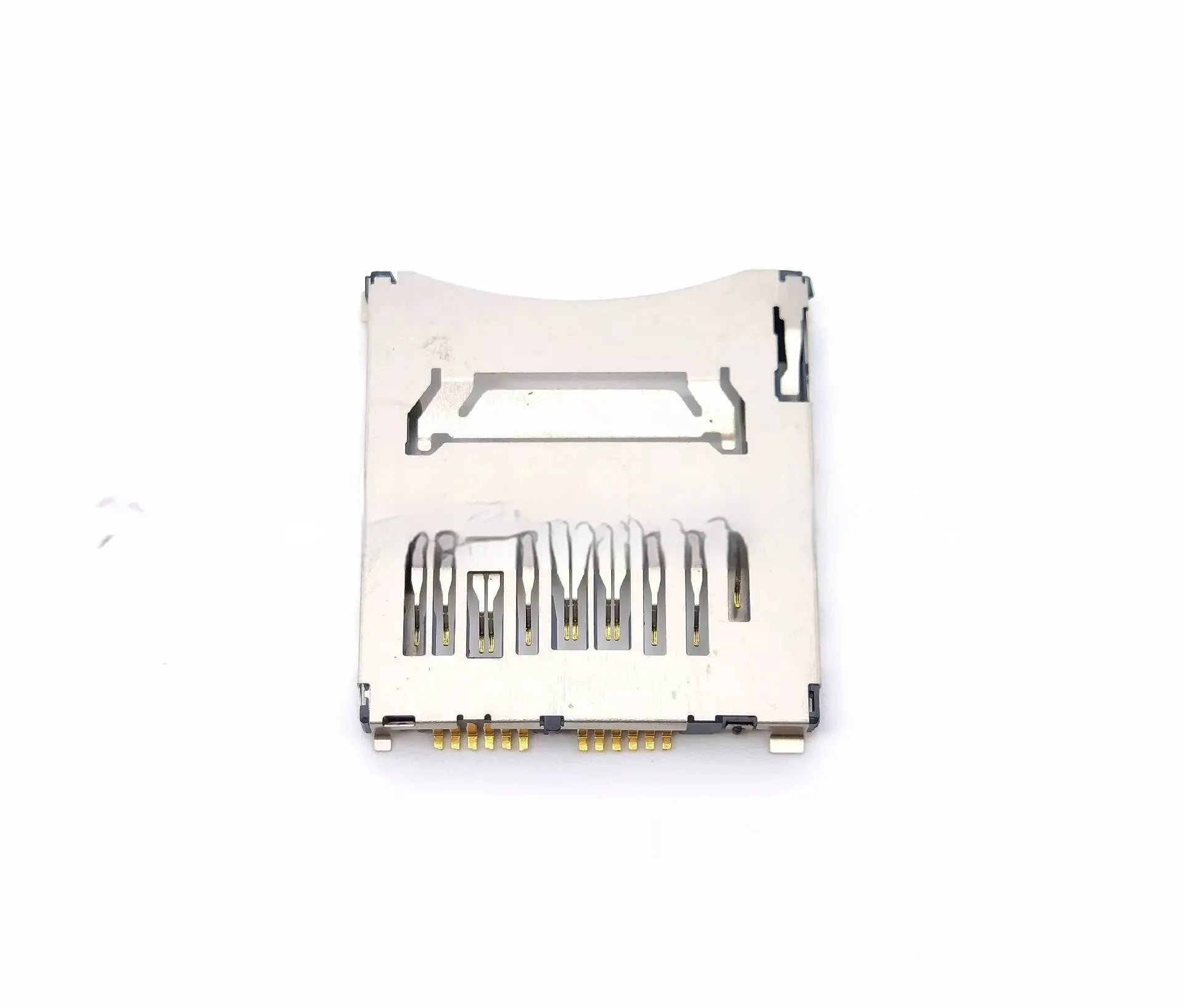 Alloy camera memory card slot replacement part with high foot and low foot options