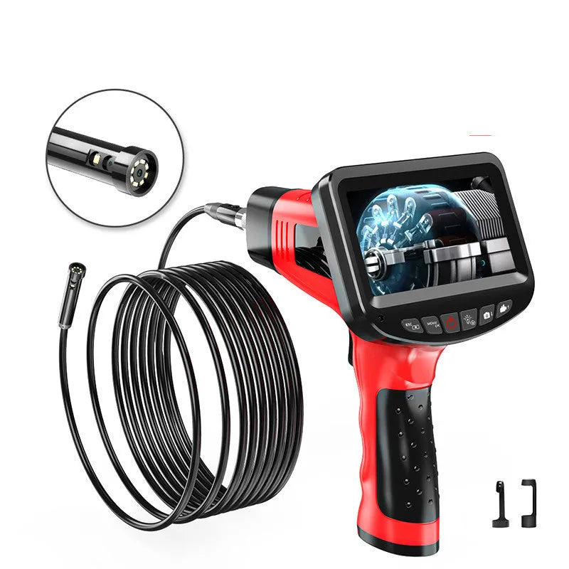 8.5mm diameter dual-lens endoscope camera with multiple wiring configuration options