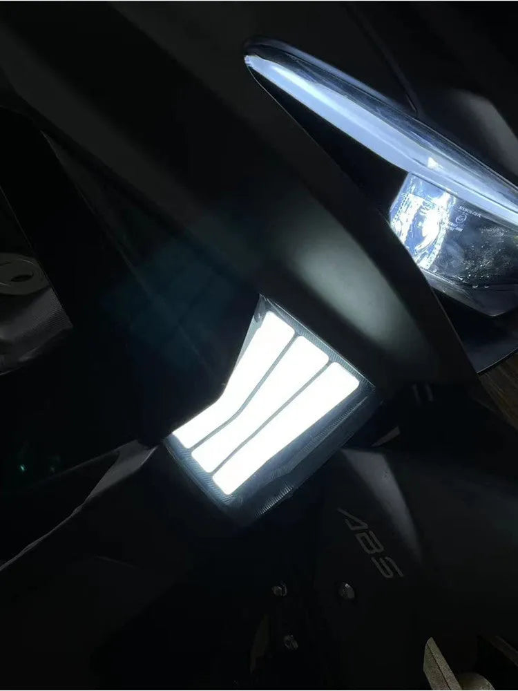 Yellow LED cornering indicator lights for Tianying TS150 motorcycle