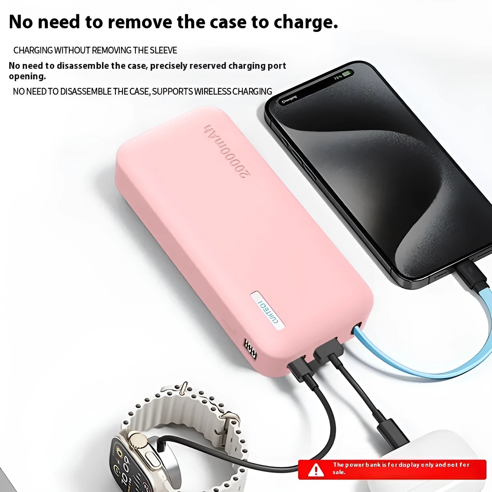 Silicone protective cover for Cool CP25 power bank 20000 mAh in black gray and pink