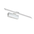 White LED mirror headlight with three light colour options mounted above bathroom mirror