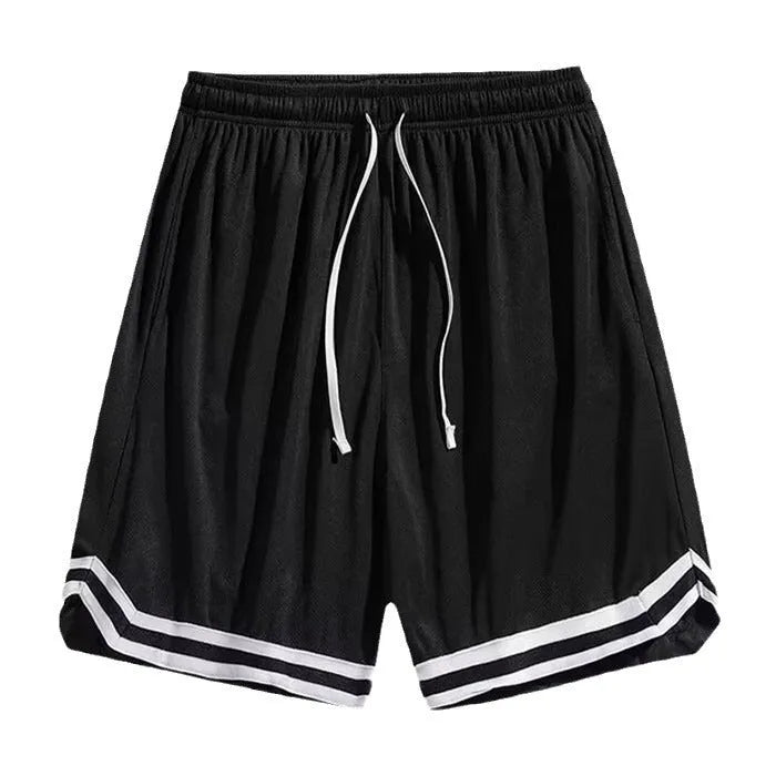 Men's gradient pattern cropped trousers in polyester fabric with casual styling
