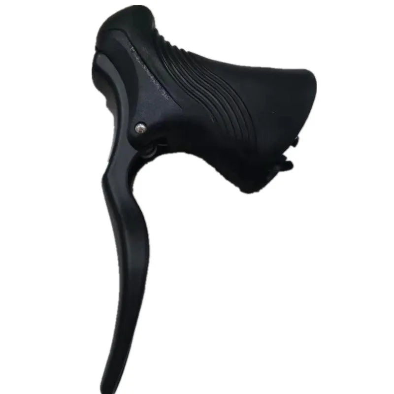 Aluminum alloy road bicycle brake handles in black and black silver options for 22.2 mm and 23.8 mm handlebars