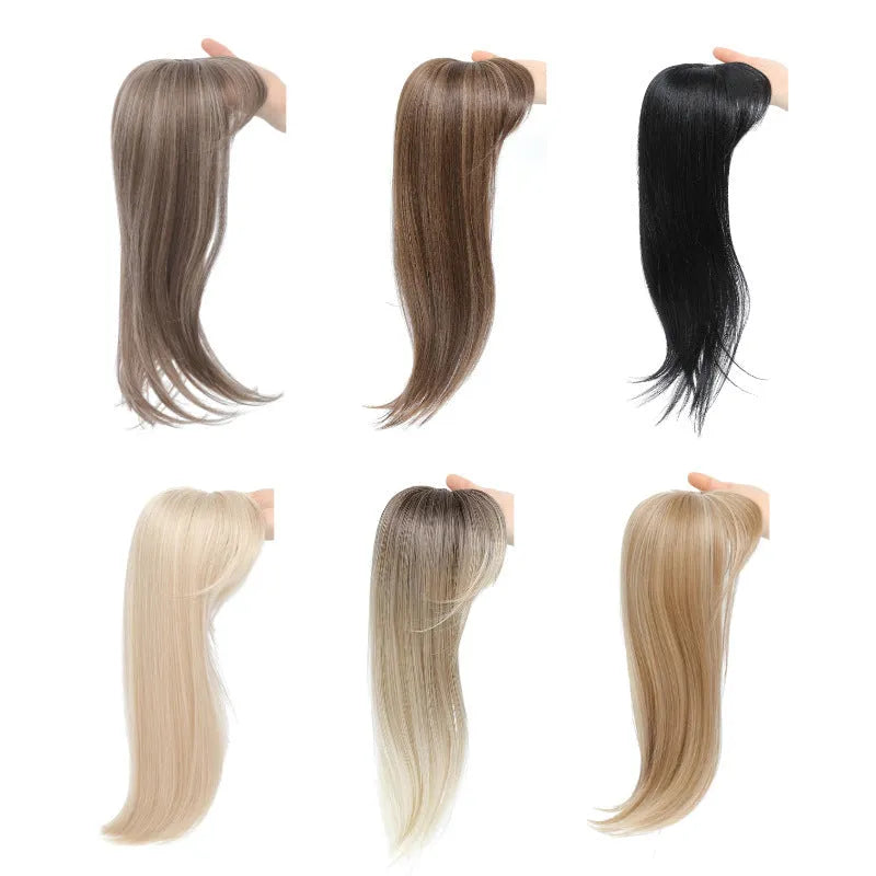 Synthetic wig inner buckle hairpiece clip-in extension in six colour styles high temperature fiber non-hot dye
