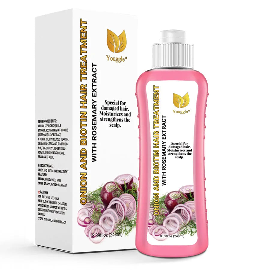 Private label anti-hair loss red onion biotin conditioner 248ml bottle for hair strengthening and regrowth