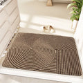Alien-shaped entrance carpet with cartoon pattern in green colour, 60x90cm diatom oil floor mat