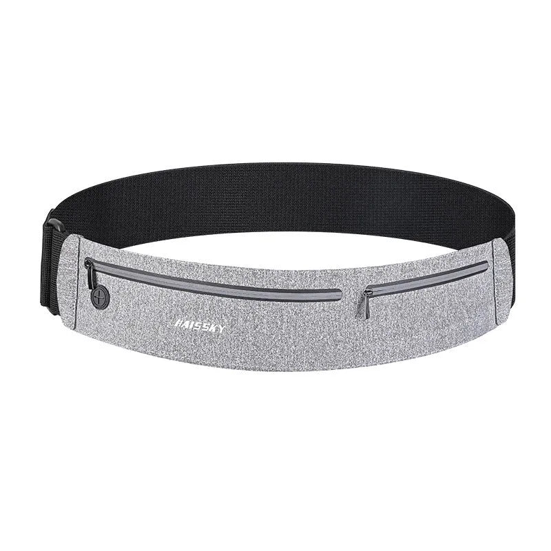 Waterproof 8-inch waist bag in camouflage crocodile pattern with adjustable strap