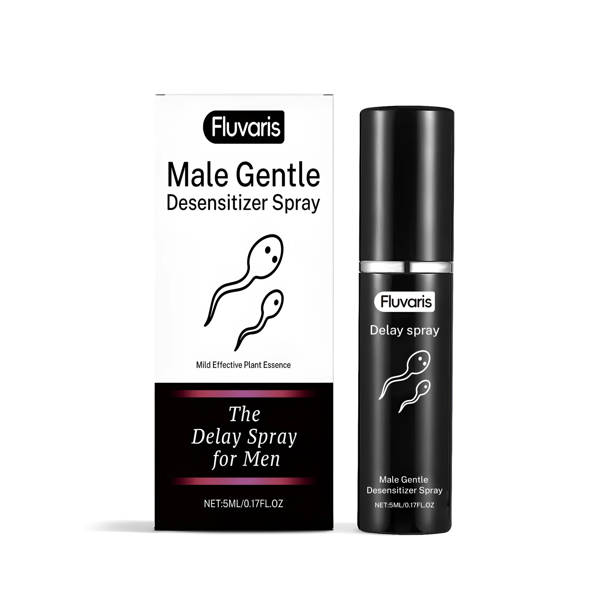 Men's care spray 5ml bottle with ginger extract for intimate grooming