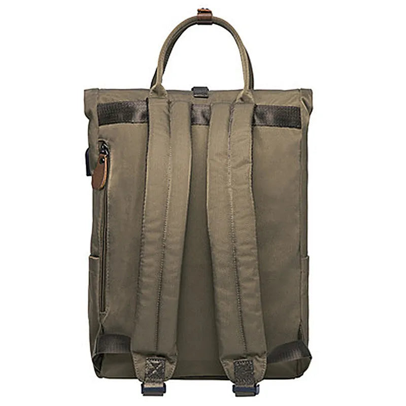 Casual polyester backpack in black, dark grey or green with under 20L capacity and internal computer pocket