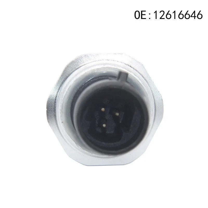 Silver metal automotive fuel pressure sensor for models 12616646, 12677836, D1846A