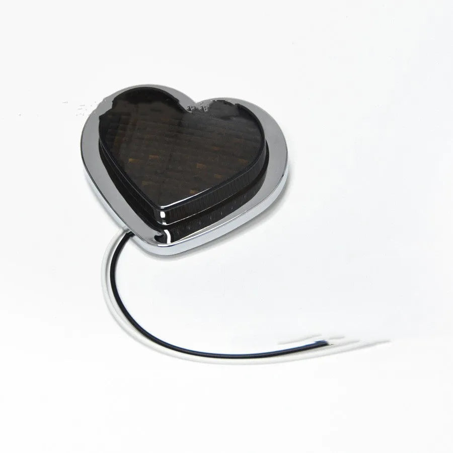 12V Japanese-style heart-shaped modified auto fender LED sidelight in red colour