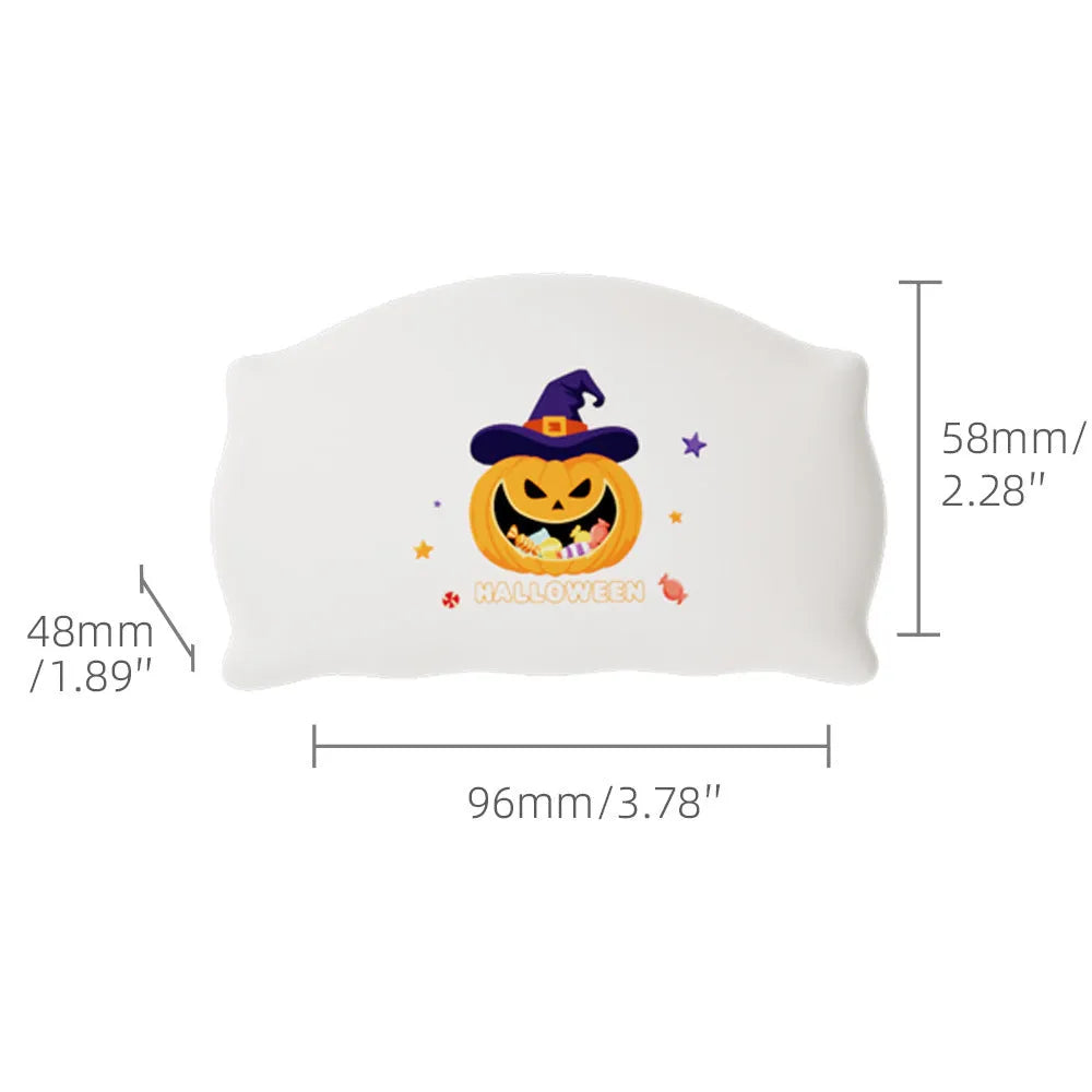 Cartoon Halloween table lamp with ghost design, USB-C charging port, and warm light illumination