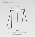 Outdoor camping aluminium alloy foldable clothes drying rack with hooks and top tray