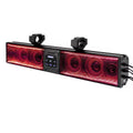 Bluetooth audio belt for golf cart and ATV with 34 inch plastic housing and dual speaker setup