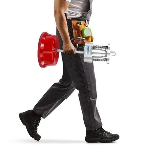 Portable hub balancer with bull's eye level and aluminium head for 1.5-4 inch wheel hubs