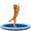 Anti-slip dog swimming mat splash pad in three size options for outdoor water play