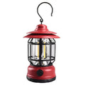 Portable camping lantern in dark green colour with super bright light output for outdoor events