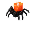 Halloween spider candlestick ornament plastic battery operated 7x8.5x5cm ambient lighting