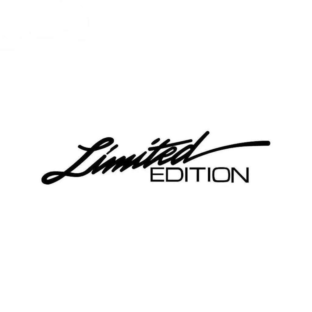 Black laser reflective car sticker with text design for vehicle decoration