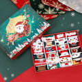Christmas Socks Blind Box with seven variations of resin and plastic miniature holiday decorations