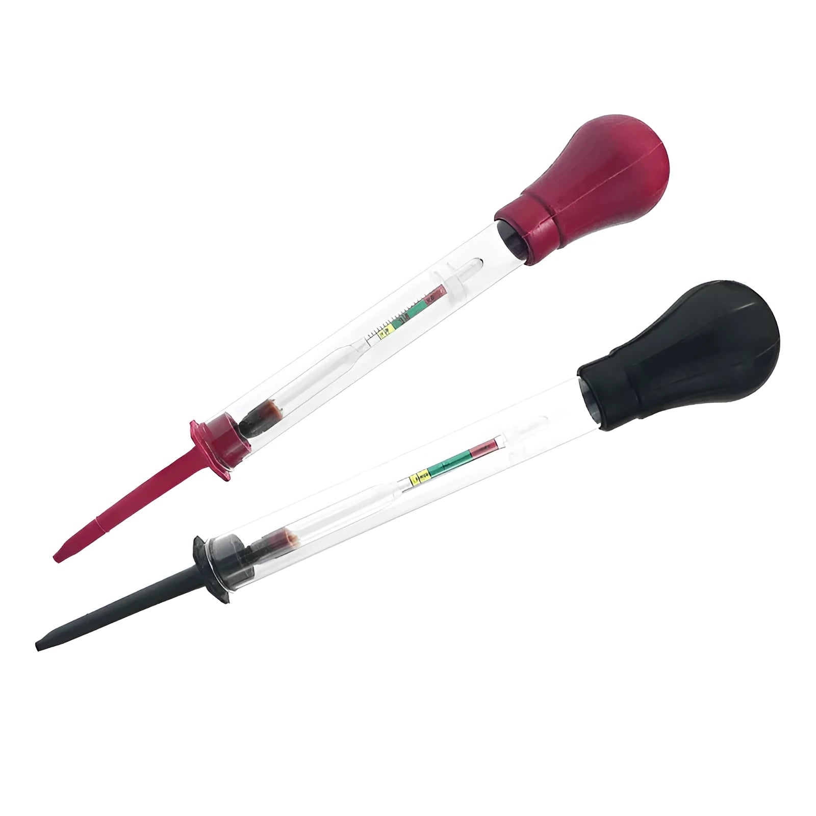 Glass electrohydraulic hydrometer for automobile battery electrolyte density measurement