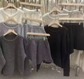 Women's loose-fitting sweater and knitted wide leg shorts two-piece set in multiple colour options