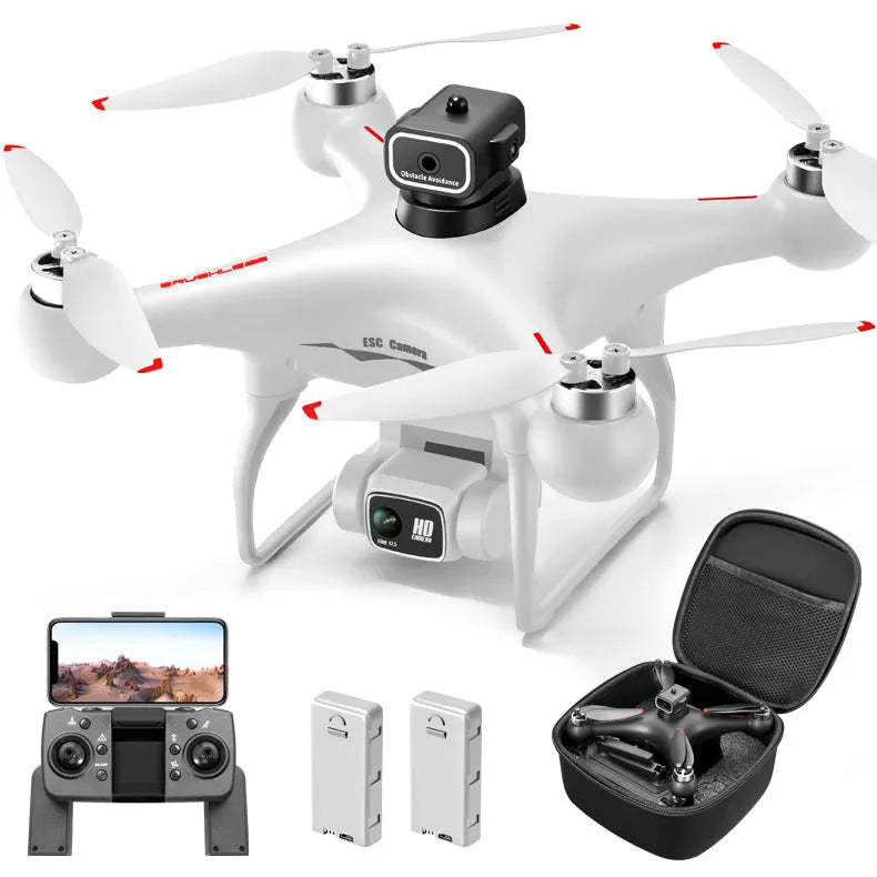 S116 black brushless UAV drone with obstacle avoidance sensors and HD camera