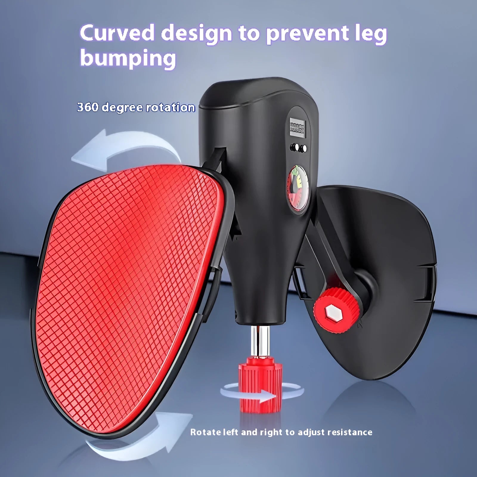 Black and grey Kegel trainer for men with optional strap and handle accessories for PC muscle exercise