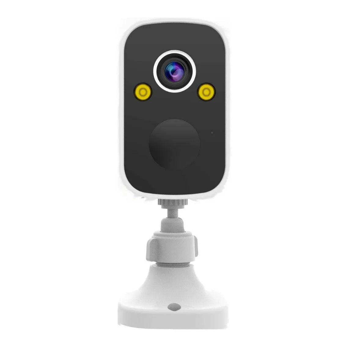 Battery surveillance camera with wireless WiFi, 4MP indoor, aviation plastic housing, self-contained bracket