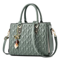 Women's large capacity shoulder messenger bag in street trend style with sandwich pocket design