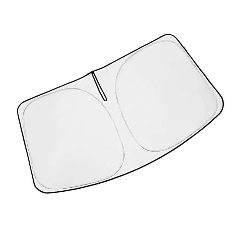 Silver aluminium custom-fit windshield sunshade for Toyota Noah XOVY 90 series vehicle