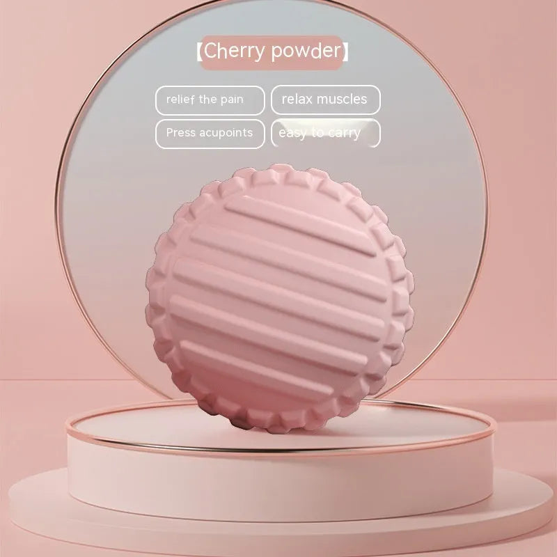 6cm TPR foot massage ball in peanut shape available in pink, blue, green, or purple colours