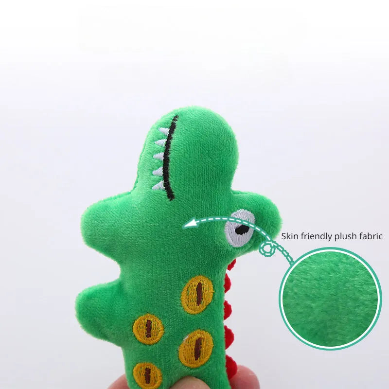 Parrot-shaped plush cat toy with catnip filling for interactive feline play