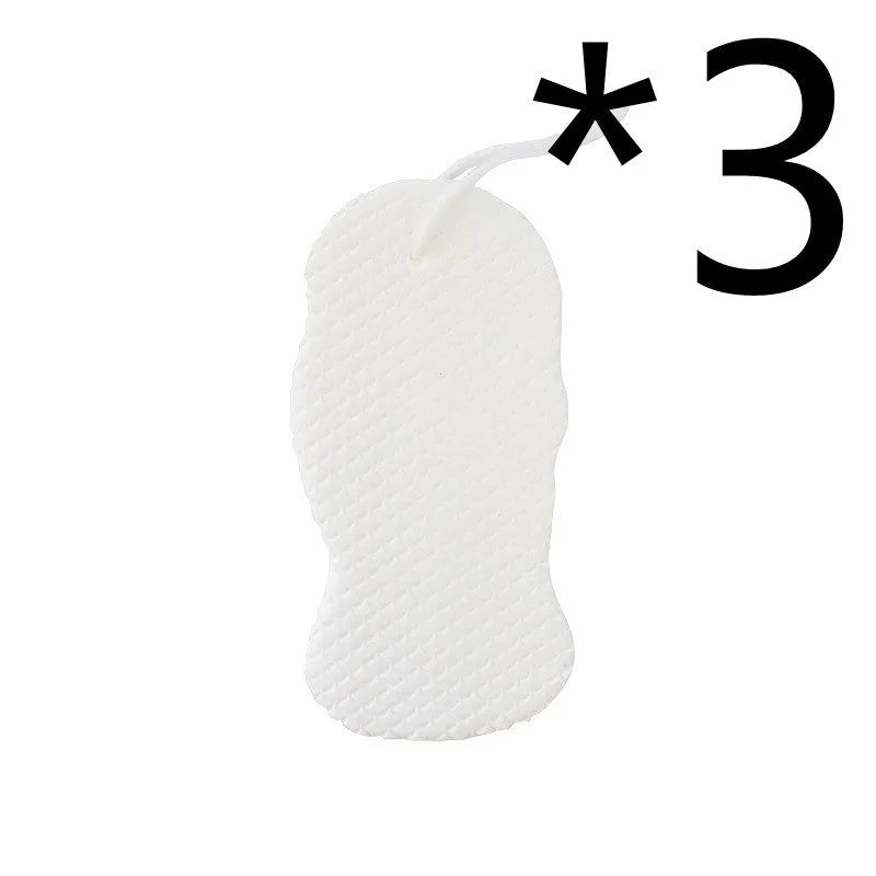 3D fish scale pattern bath sponge in multiple colours for gentle body exfoliation