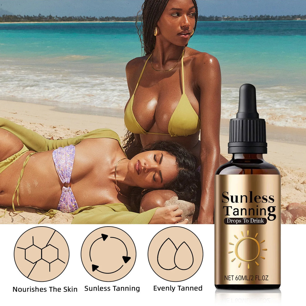 Black outdoor aid oral drops bottle 60ml for skin relief and insect bites