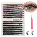 DIY cluster lashes mixed package false eyelashes 30D 40D high-grade fiber 9-16mm with tweezers