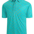 Men's 3D printed short sleeve t-shirt with zipper decorations in Japanese retro style