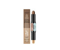 2-in-1 Outline Highlighter pen 7g in three shades natural light brown lotus root pink brown ivory white dark brown